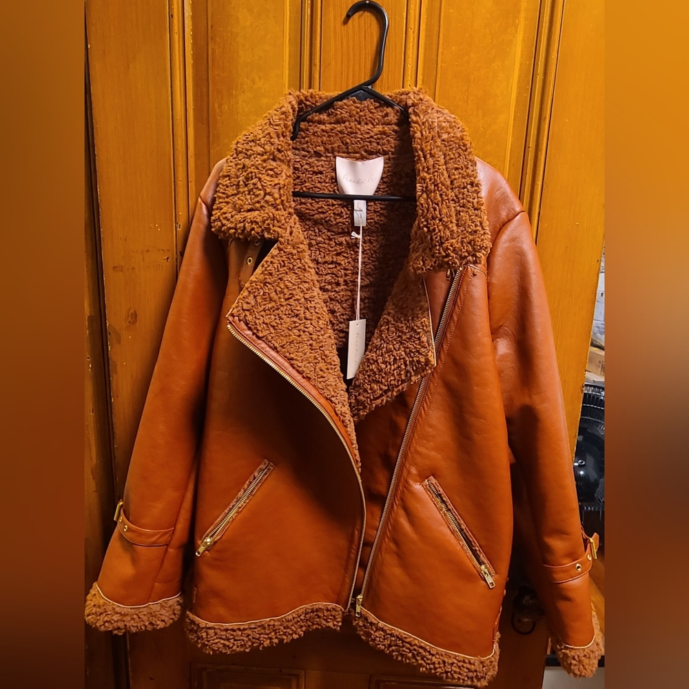 Hutch Rhys Sherpa Moto Jacket - Picture 7 of 13